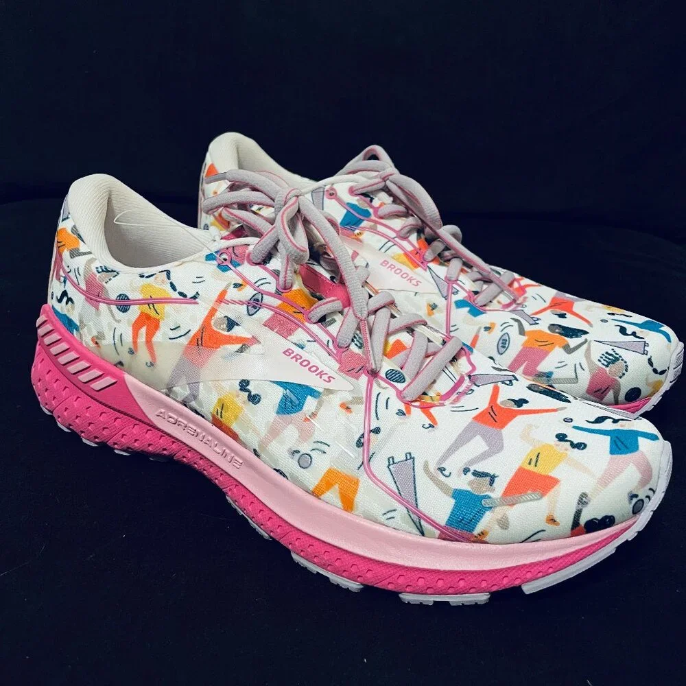 NEW Brooks Adrenaline GTS 21 Running Shoes Rare Colorway Womens 10 US 42 EUR - Picture 2 of 16